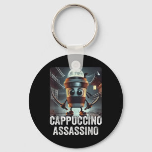 Cappuccino Ino, Italian Brainrot Meme, Espresso Me Keychain