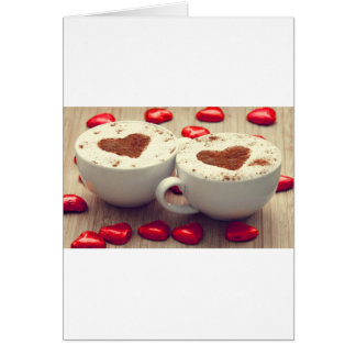 Cappuccino Loves Chocolate Hearts