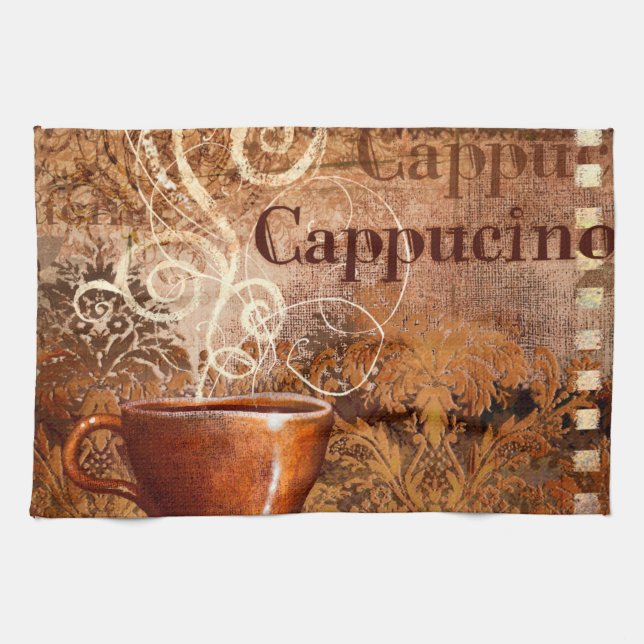 Cappucino Kitchen Towel (Horizontal)