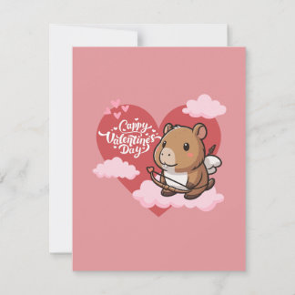 Cappy Valentine | Carte Cute Capybara Cupid