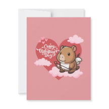Cappy Valentine’s Day | Cute Capybara Cupid Card
