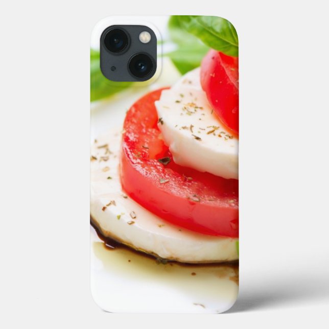 Caprese Salad. Tomato and Mozzarella slices Case-Mate iPhone Case (Back)