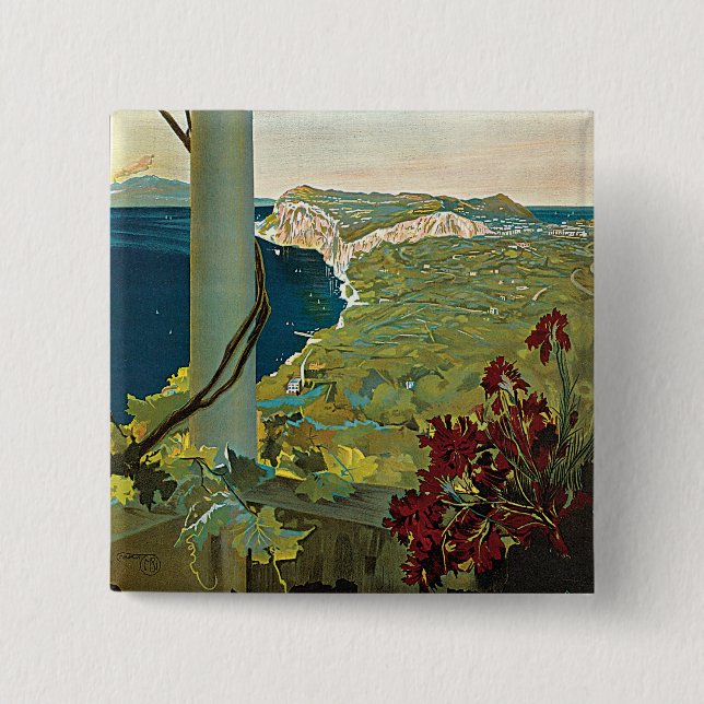 Capri 2 Inch Square Button (Front)