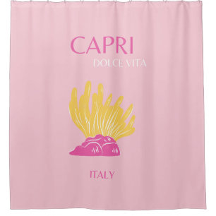 CAPRI, Capri Travel Art, Preppy, Preppy Room, Pink