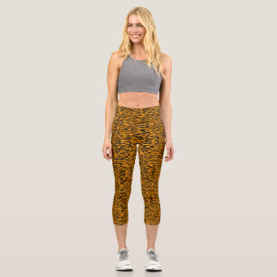 Capri Cheetah Leopard Skin Motifs Leggings