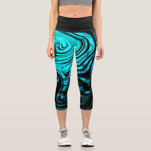 Capri Cool des vagues rayonnantes - Capris Leggings