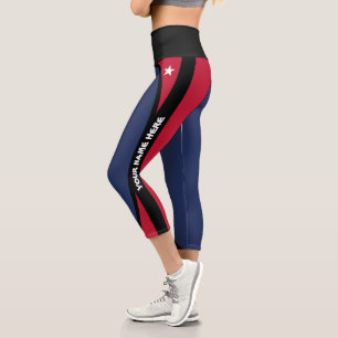 Capri Drapeau Texas Leggings