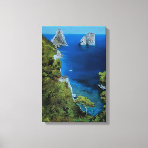 Capri Faraglioni Rocks Canvas Print