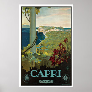 Capri Italia Italy Vintage Travel Poster