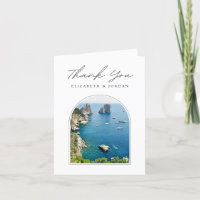 Capri Italie Carte de remerciements vierge photo