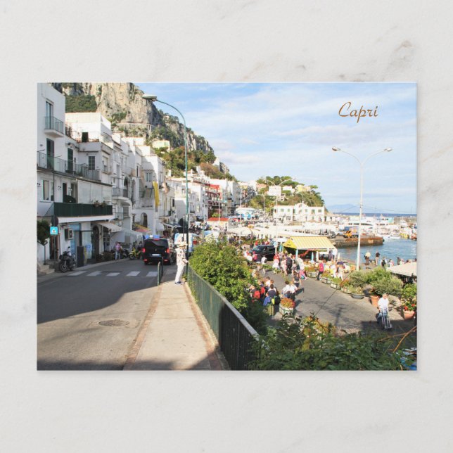 Capri, Italie, Photographie, Carte Postale (Devant)