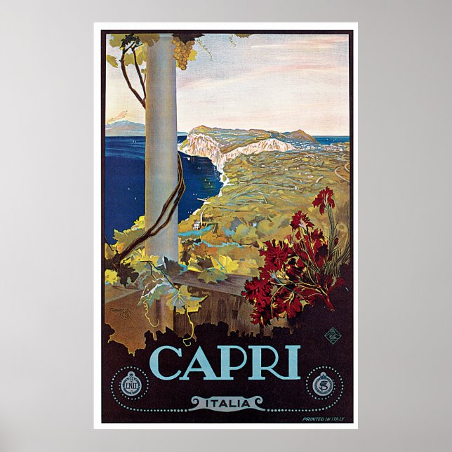 Capri, Italie Poster Vintage voyage (Devant)