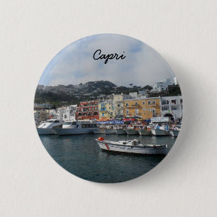 Capri, Italy 2 Inch Round Button