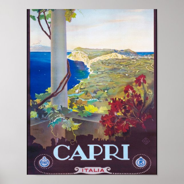 Capri Italy Beautiful View Poster (Front)