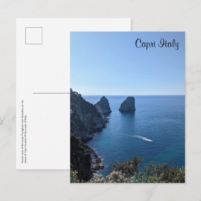 Capri Italy Postcard (Front/Back)