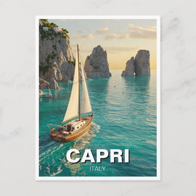 Capri Italy Travel Postcard (Front)