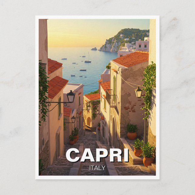 Capri Italy Travel Postcard (Front)