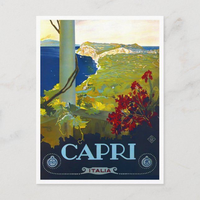 Capri Italy vintage travel Postcard (Front)