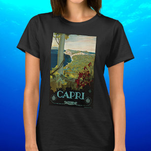 Capri, Italy, Vintage Travel Poster Art Italia T-Shirt