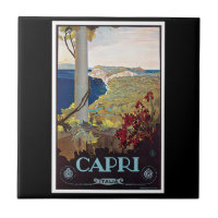 Capri, Italy Vintage Travel Poster