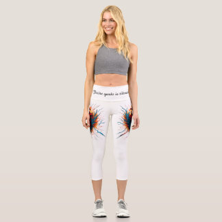 Capri Leggings à battements de coeur - "Le désir parle e