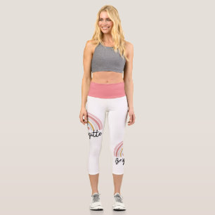 Capri Leggings avec Rainbow Design