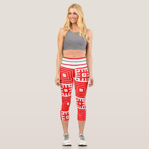 Capri Leggings couleurs du drapeau national de Biéloruss