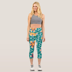 Capri Leggings floraux de Starburst géométrique
