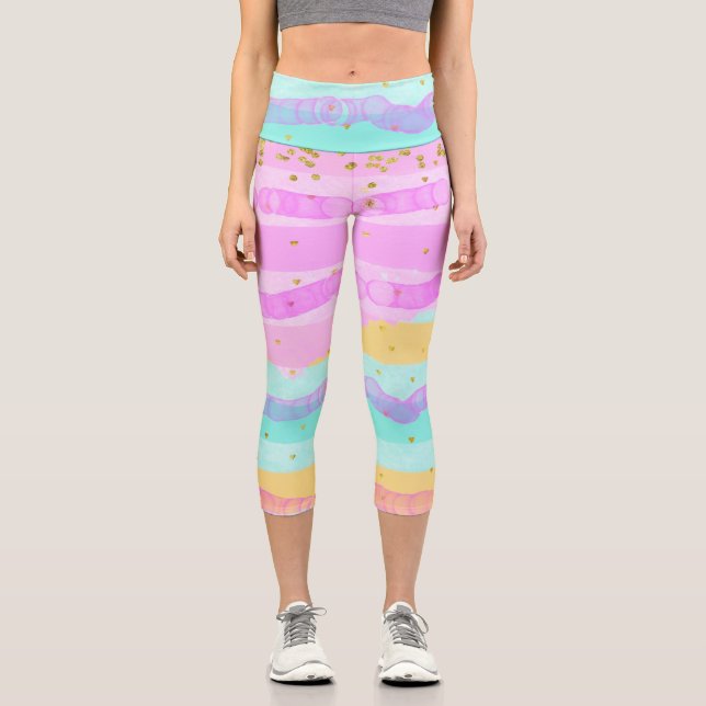 Capri Leggings Pastel Autres bandes (Recto)