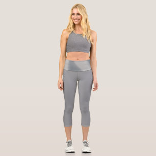 Capri Leggings Plus style Grey