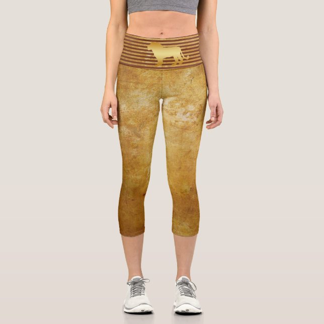 Capri Lion Gold Leggings (Recto)