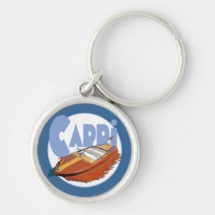 Capri Powerboat Keychain