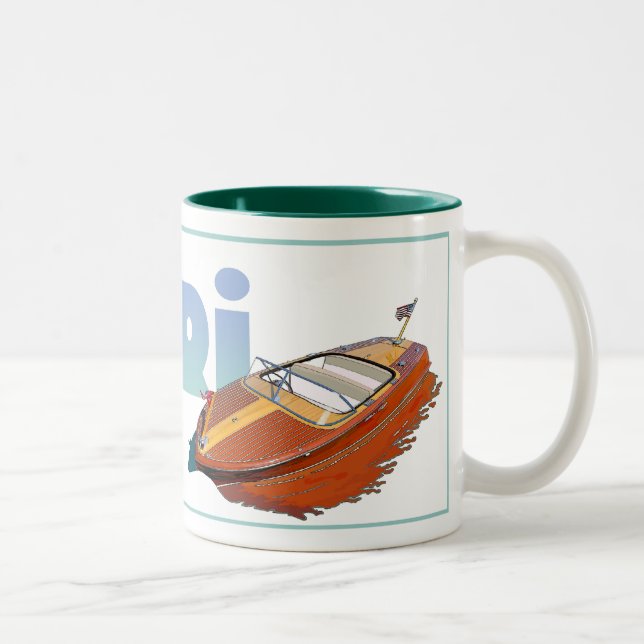 Capri Powerboat Two-Tone Coffee Mug (Right)