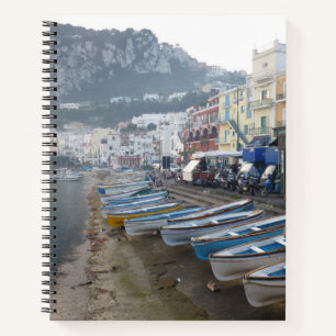 Capri Shoreline Photo Large Spiral Notebook