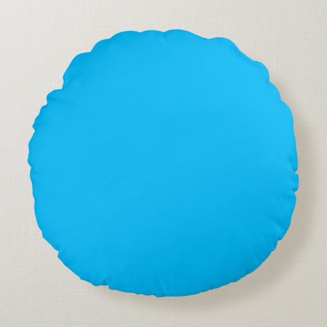 Capri (solid colour)  round pillow (Front)