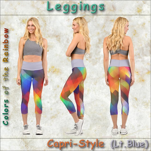 CAPRI STYLE LEGGINGS - Colours of the Rainbow #1 (Creator Uploaded)