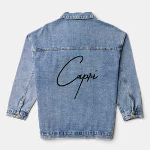 Capri Summer Escape Vibes Denim Jacket