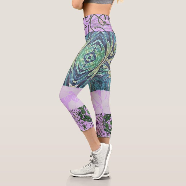 Capri Susea Blu Studios Elemental Kaleidoscope Leggings (Gauche)