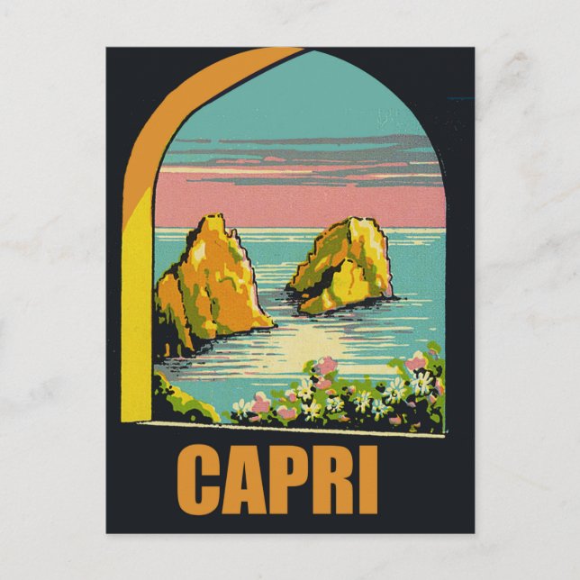 Capri Through the Arc Postcard (Front)