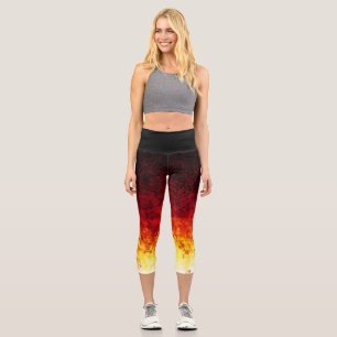 Capri Zones de coucher de soleil - Leggings Capris