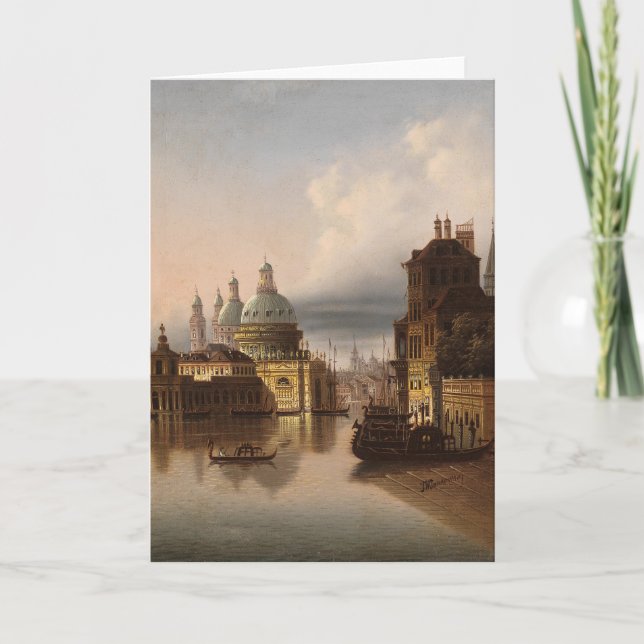 Capriccio, Venice | Johann Wilhelm Jankowsky Card (Front)