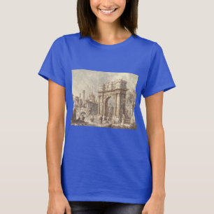 Capriccio with a Roman Triumphal Arch T-Shirt