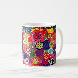 Capricious Happy Colourful Tree Original Artwork Coffee Mug