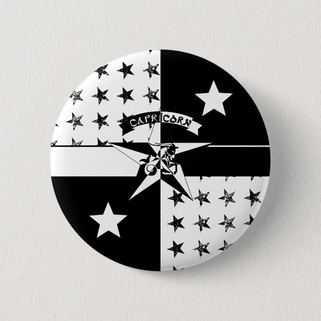 Capricorn 2 Inch Round Button (Front)