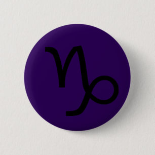 Capricorn 2 Inch Round Button