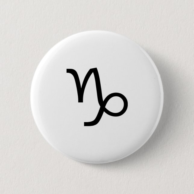 Capricorn 2 Inch Round Button (Front)
