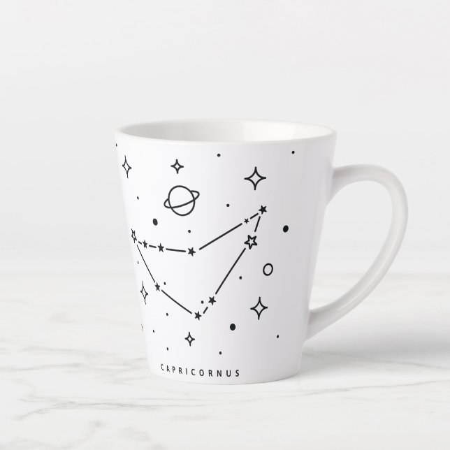 Capricorn Abstract Constellation Coffee Mug (Right)