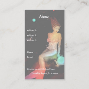 Capricorn and Crystal Ball Business Card