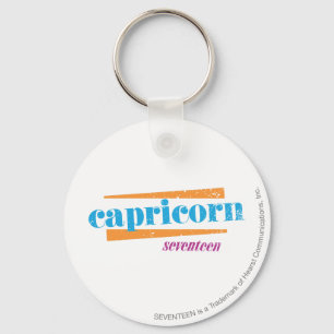Capricorn Aqua Keychain