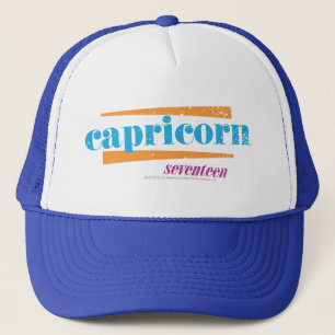 Capricorn Aqua Trucker Hat